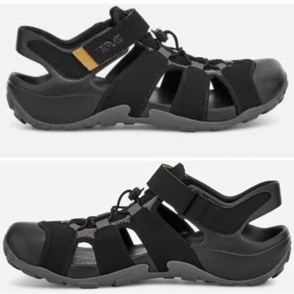 Teva Sandal Mens Size 12 Black Flintwood Outdoor Hiking Sandal